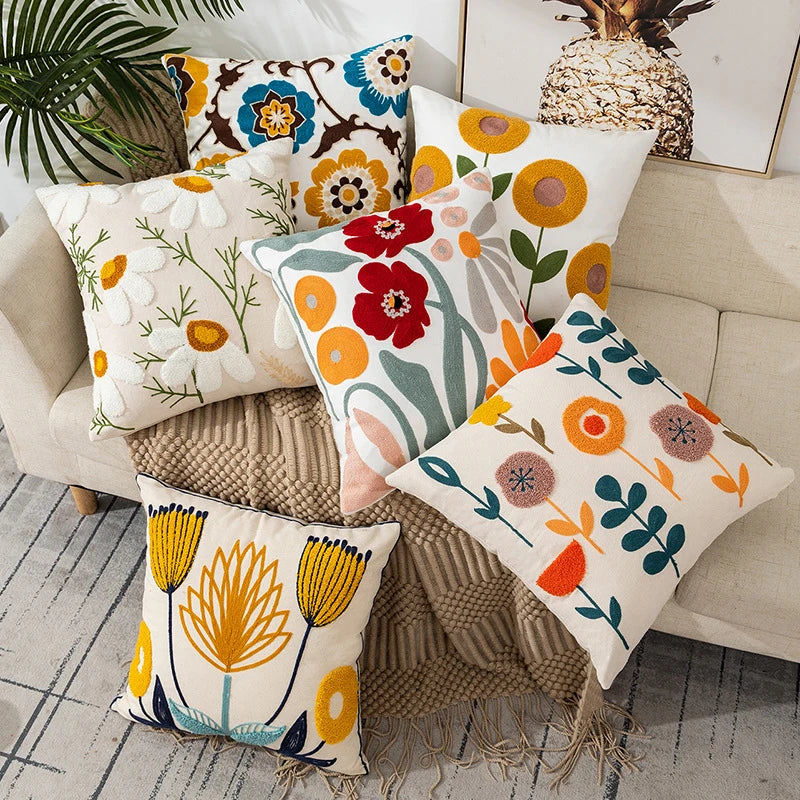 Wildflower Threads | Embroidered Pillow Cover |